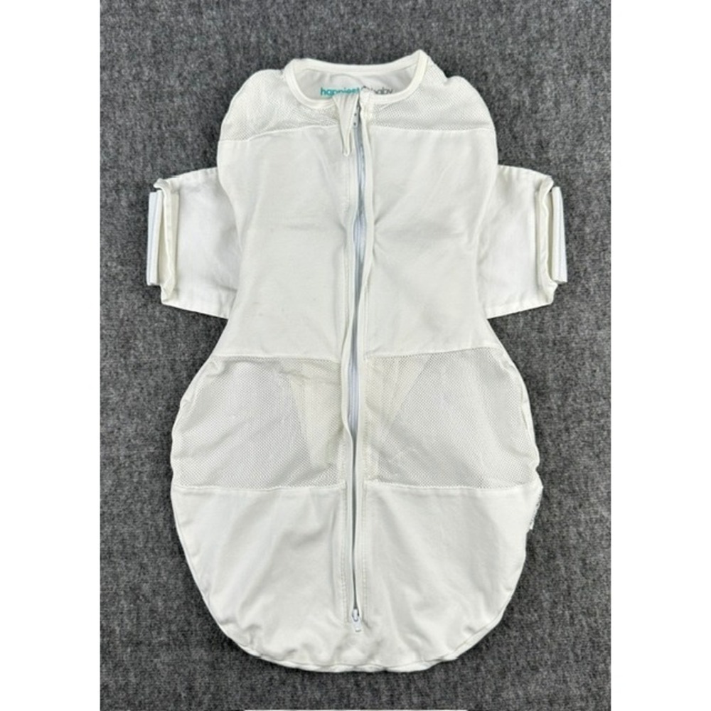 Happiest Baby SNOO Sack Baby Swaddle Ivory Organic Cotton Mesh Size Small S/P